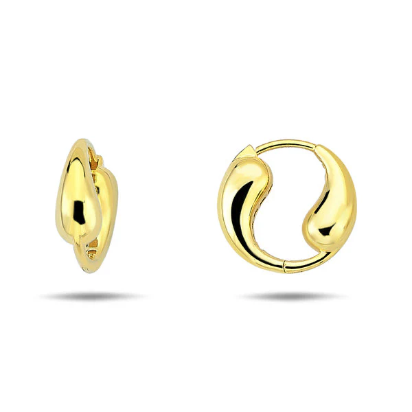 9K Gold Yin Yang Hoops