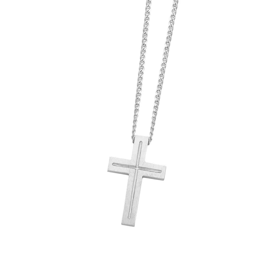 Hallmarked Gold Cross Pendant - Image 4