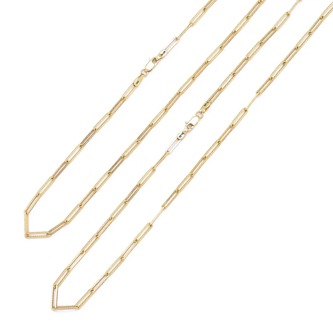 14K Gold Link Chain Necklace - Image 4