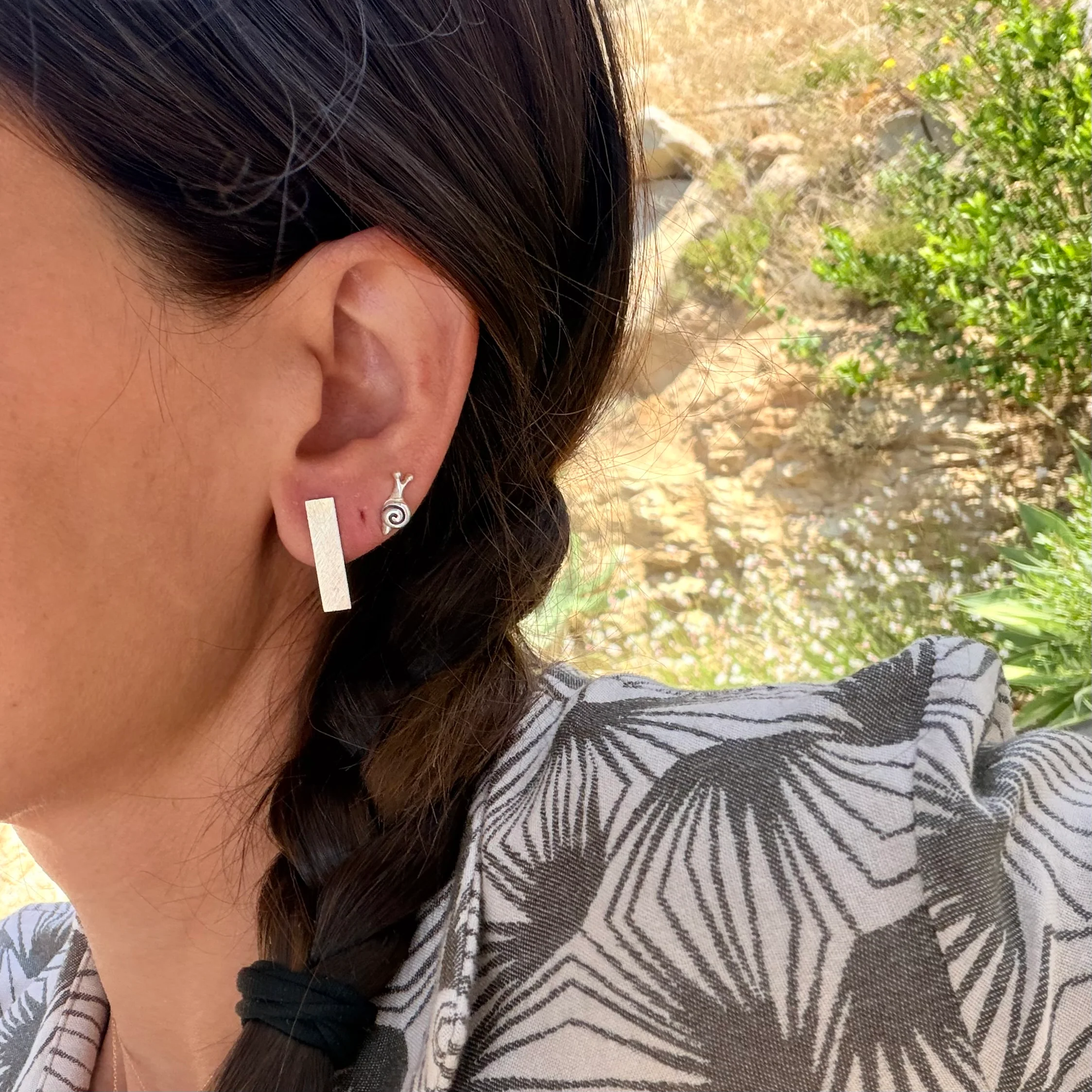 Short Line Earrings - Image 2