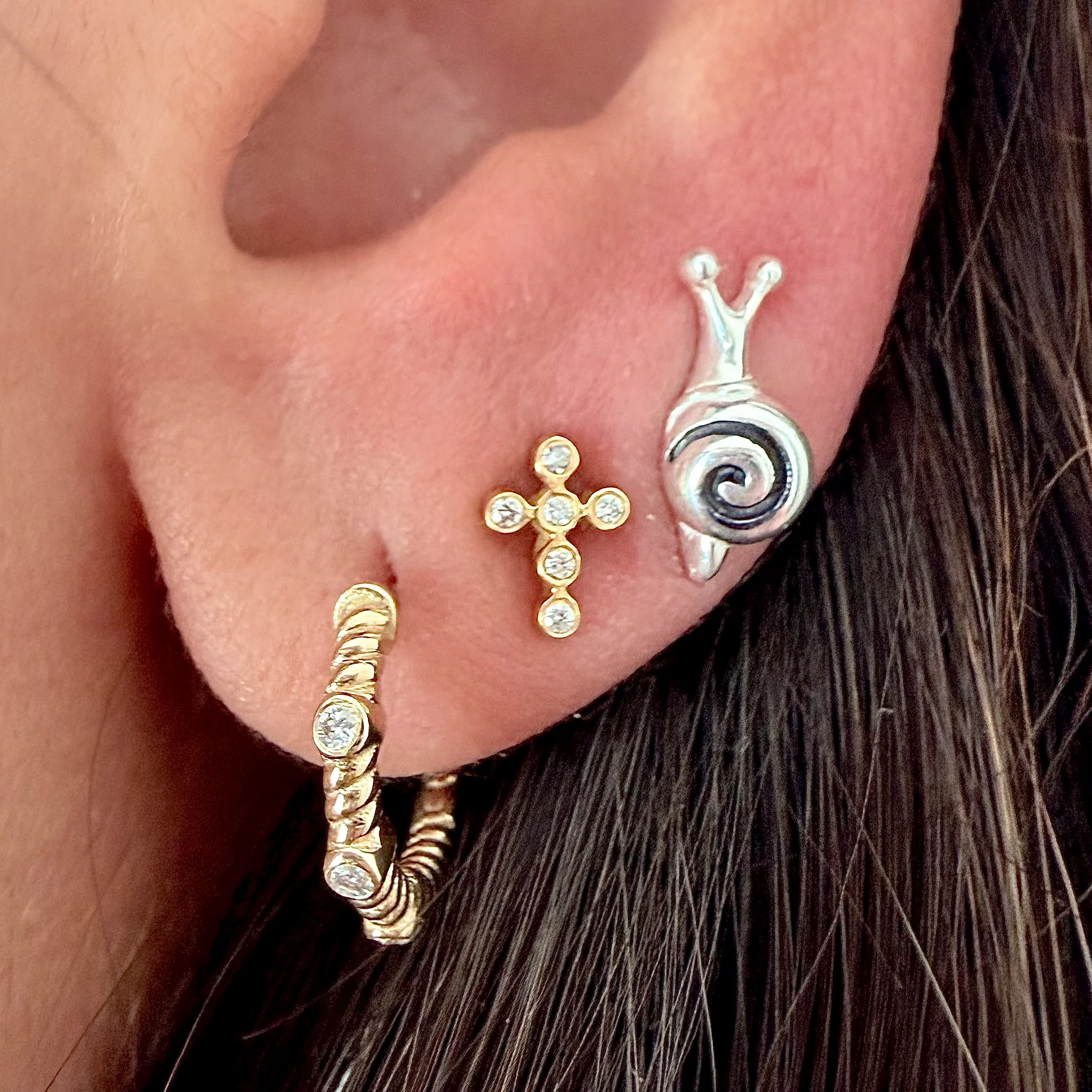 Silver Snail Studs - Image 8