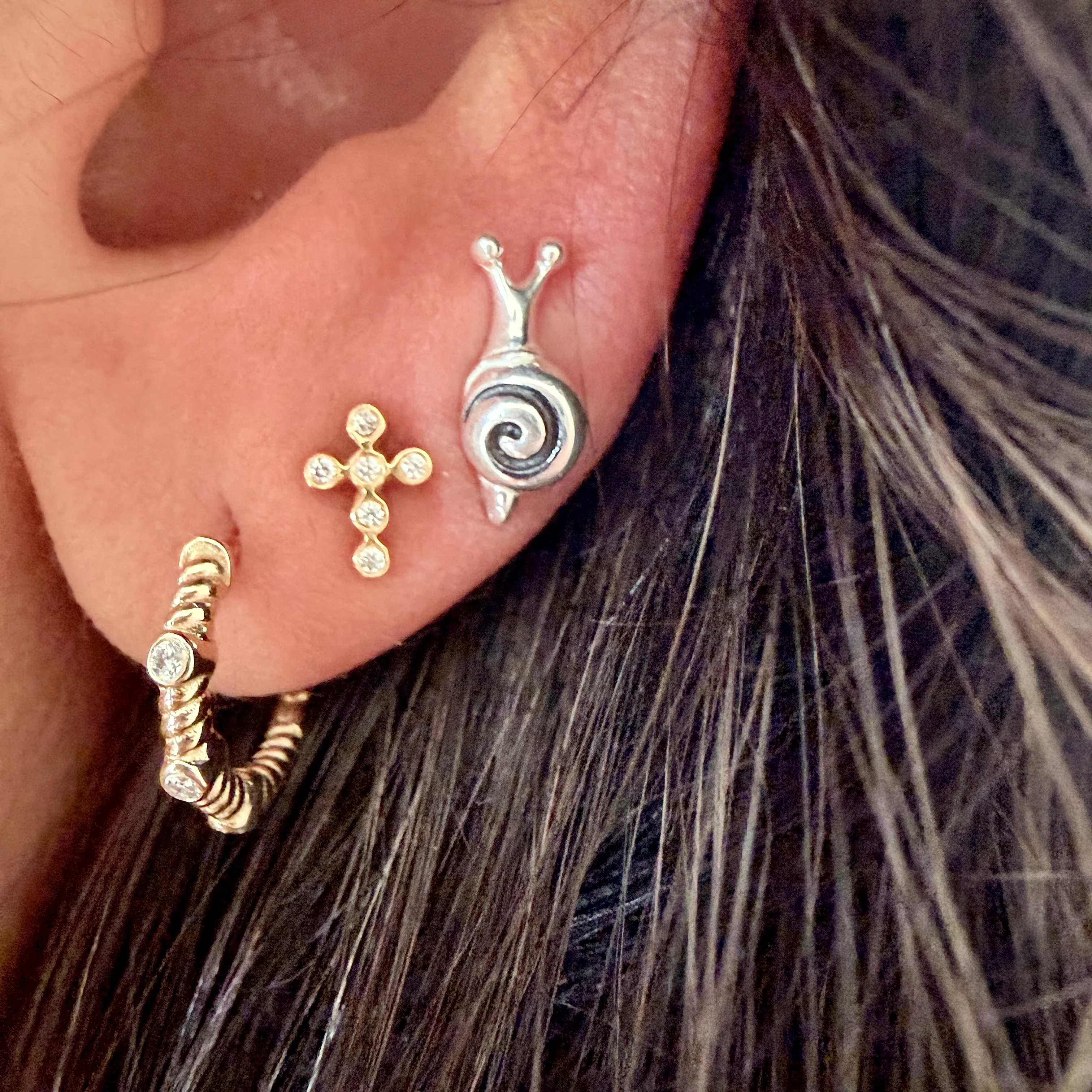 Silver Snail Studs - Image 9